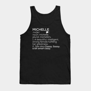 Michelle Name Definition Michelle Female Name Tank Top